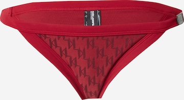 Karl Lagerfeld Bikini Bottoms in Red: front