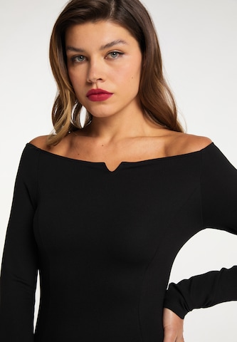 Robe fourreau faina en noir