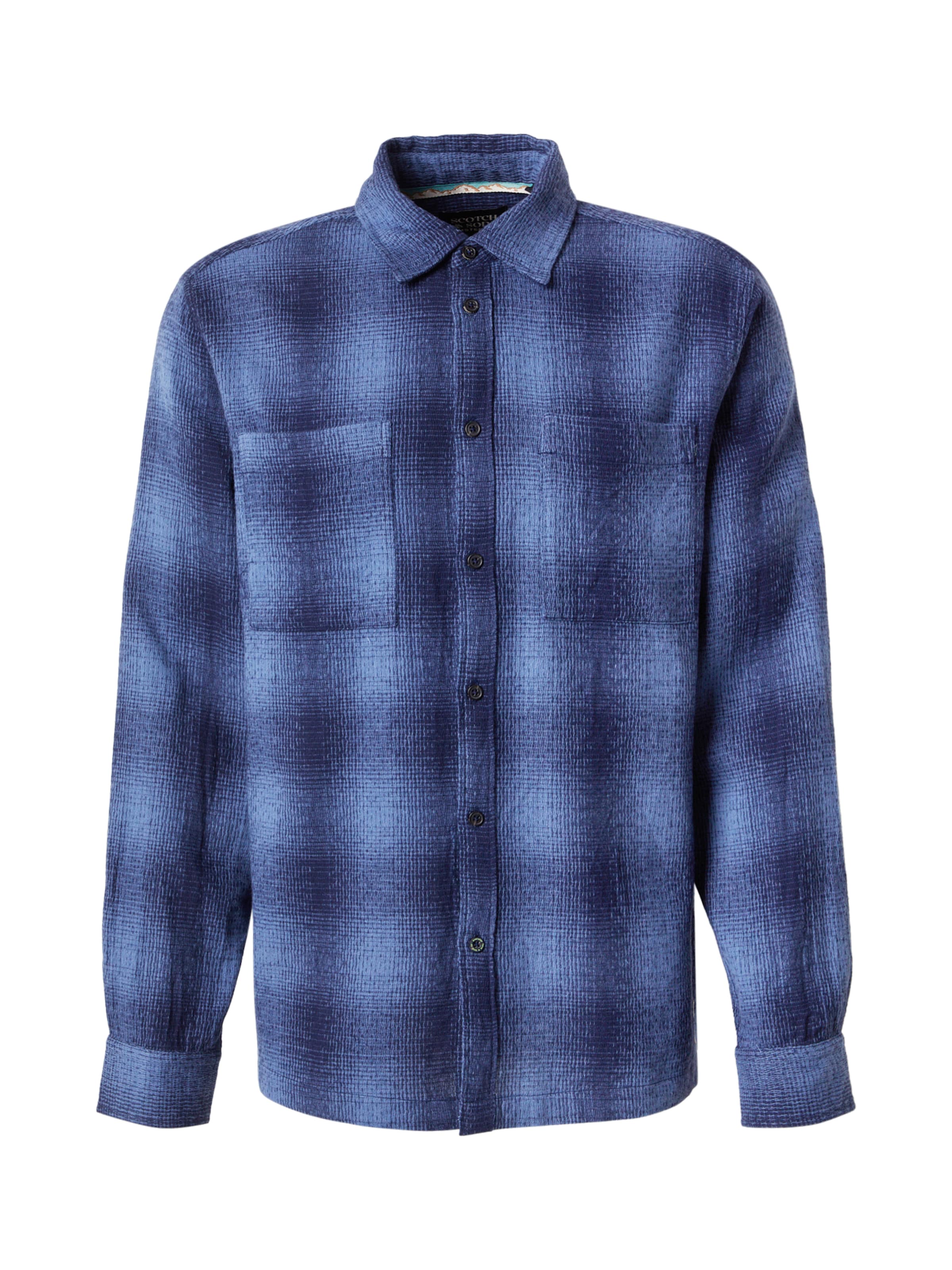 mėlyna SCOTCH & SODA Standartinis modelis Marškiniai 'SHADOW': priekis