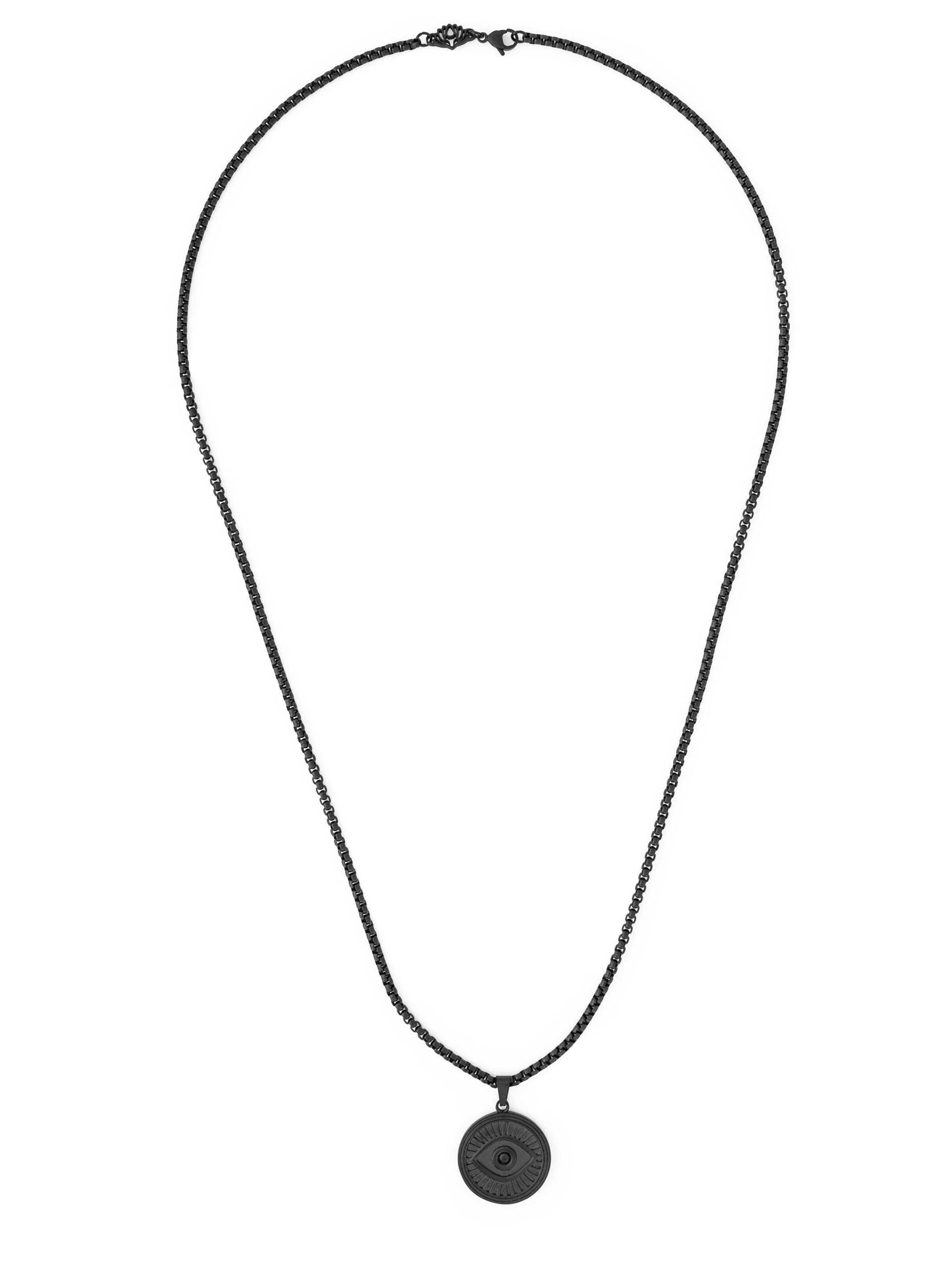 Akitsune Necklace 'Astra' in Black: front