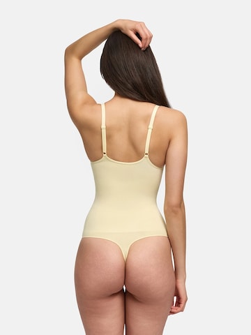cfab (formerly creamy fabrics) Shapingbody 'Bodysuit Sculpting Shapewear mit Lace' i gul