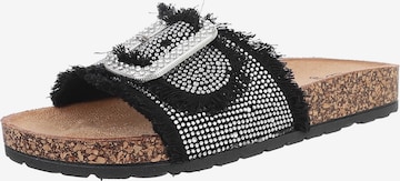 Ital-Design Pantolette in Schwarz: Vorderseite