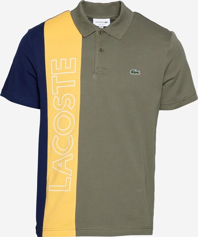 LACOSTE Тениска в тъмносиньо / тъмножълто / маслина / бяло, Преглед на продукта