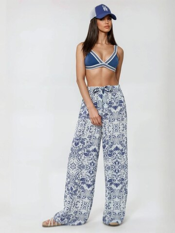 Wide Leg Pantalon Hiccup en bleu