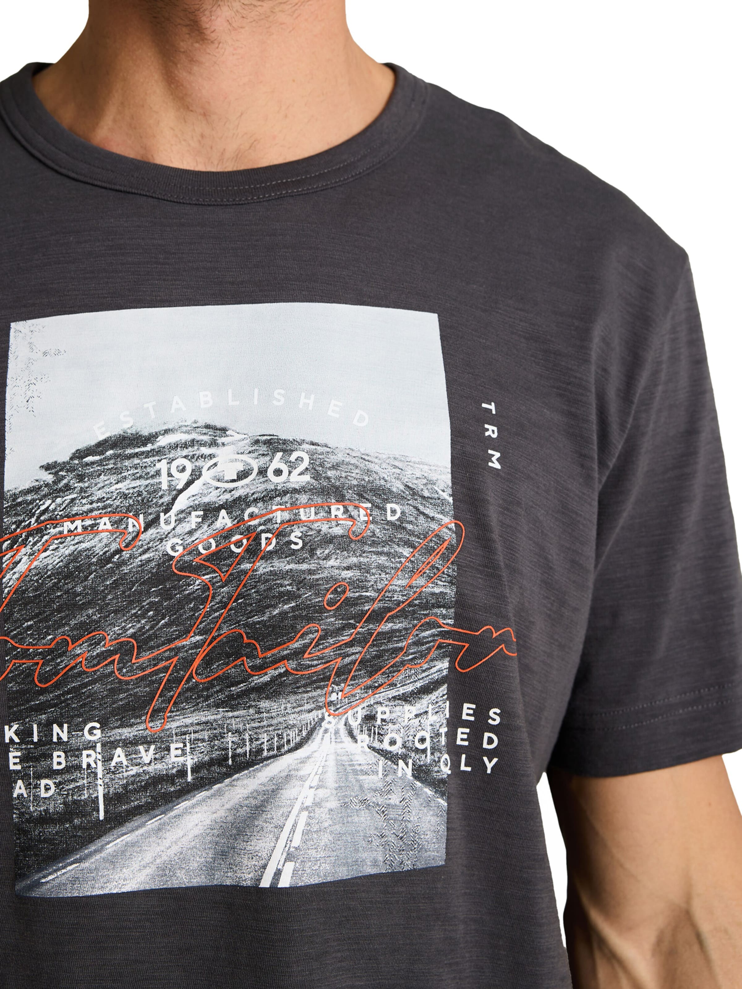 TOM TAILOR Shirt in Grey