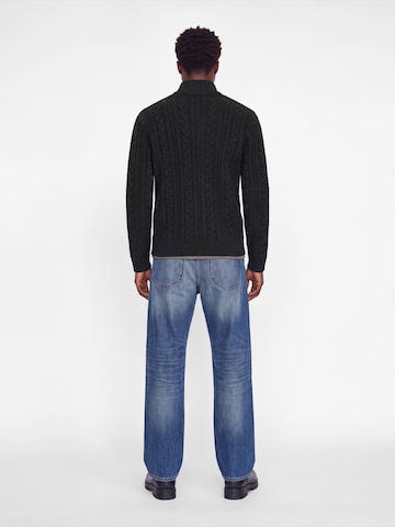 Jack & Jones Premium Kardigán 'JPRBLUCALLUM' - fekete