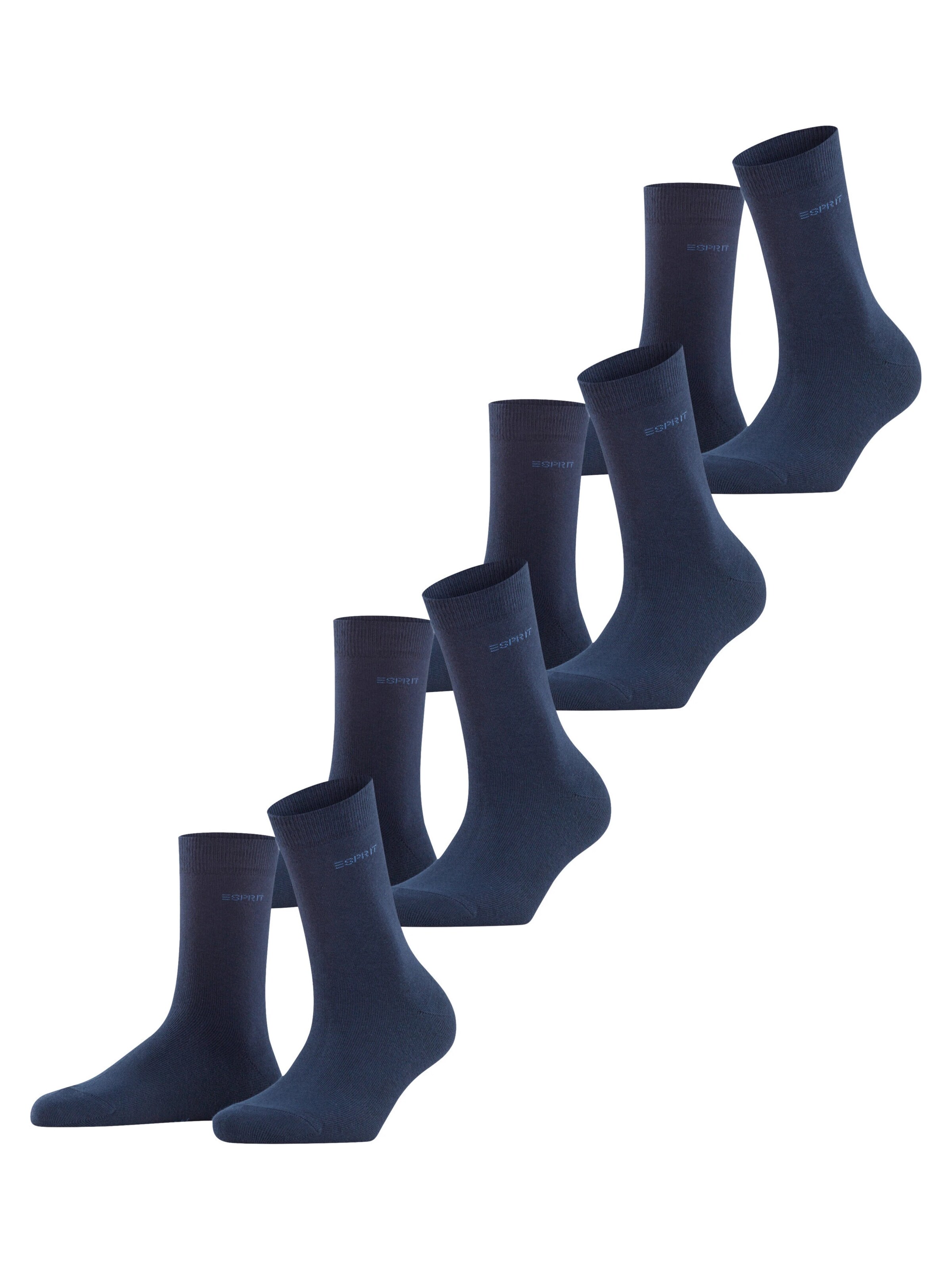 ESPRIT Socken 'Solid 4-Pack'‌ in Blau: Vorderseite