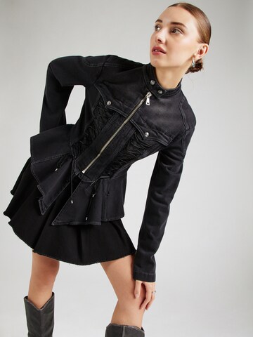 Veste mi-saison Versace Jeans Couture en noir : devant