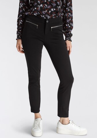 TAMARIS Skinny Pants in Black: front