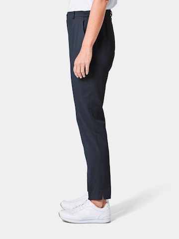 Goldner Regular Pleated Pants 'Anna' in Blue