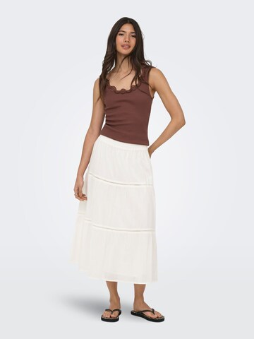 Jupe 'ONLIsabella' ONLY en blanc