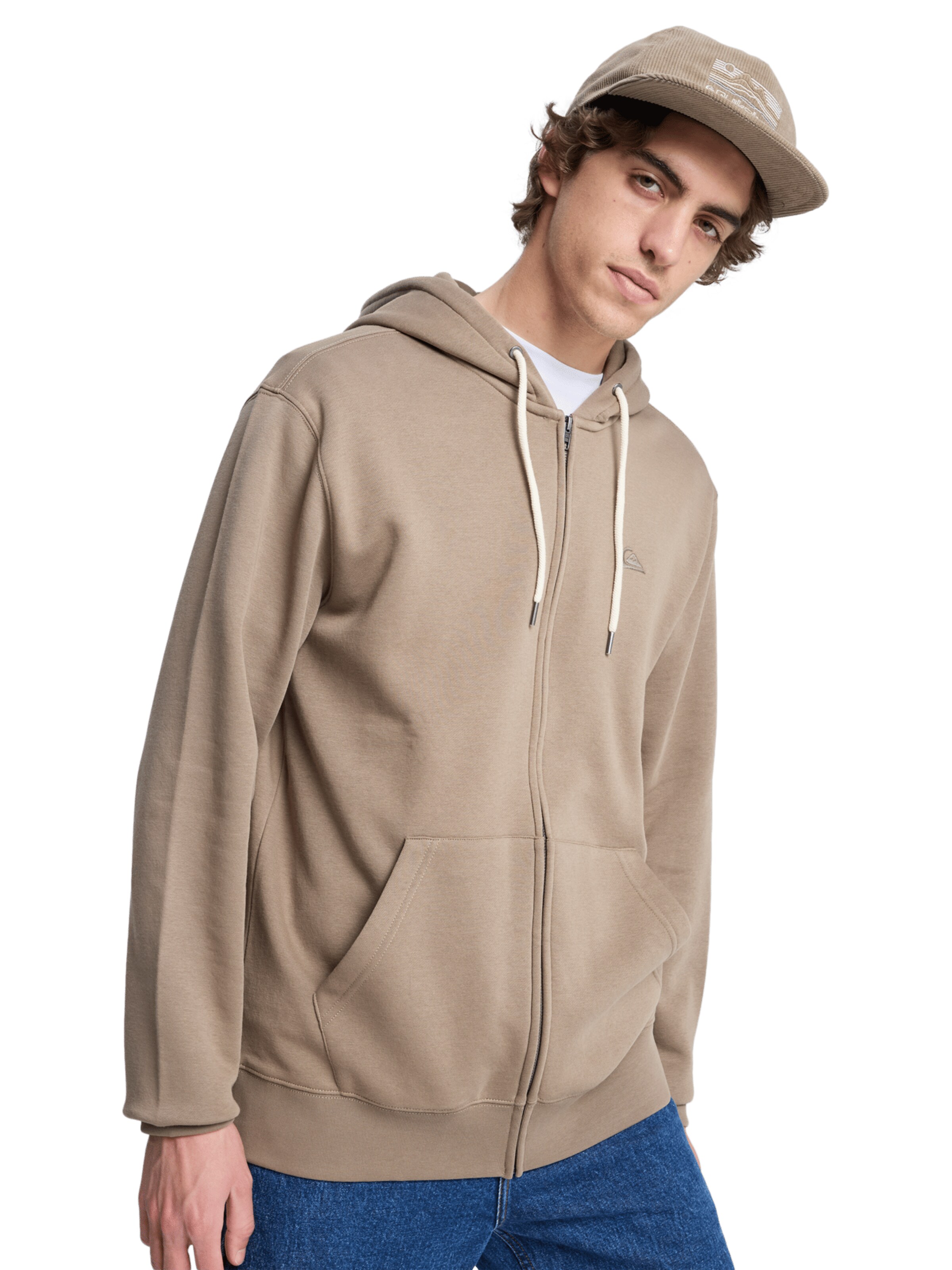 QUIKSILVER Sweatjacke 'Salt Water' in Braun