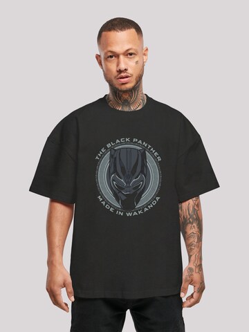T-Shirt 'Marvel Black Panther Made in Wakanda' F4NT4STIC en noir : devant