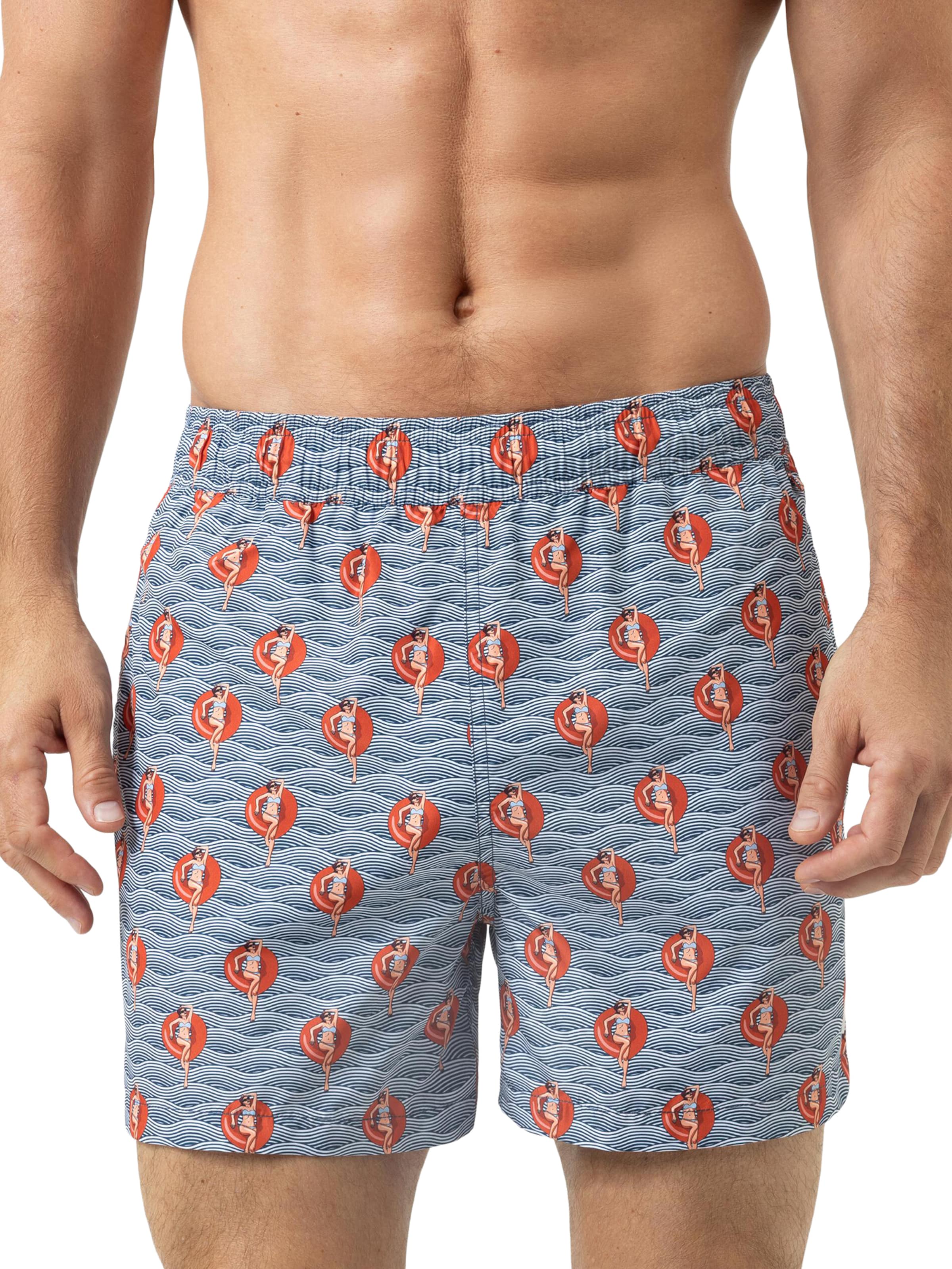 Mey Zwemshorts 'Wave Swing' in Blauw: voorkant