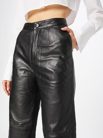 Wide Leg Pantalon Maze en noir