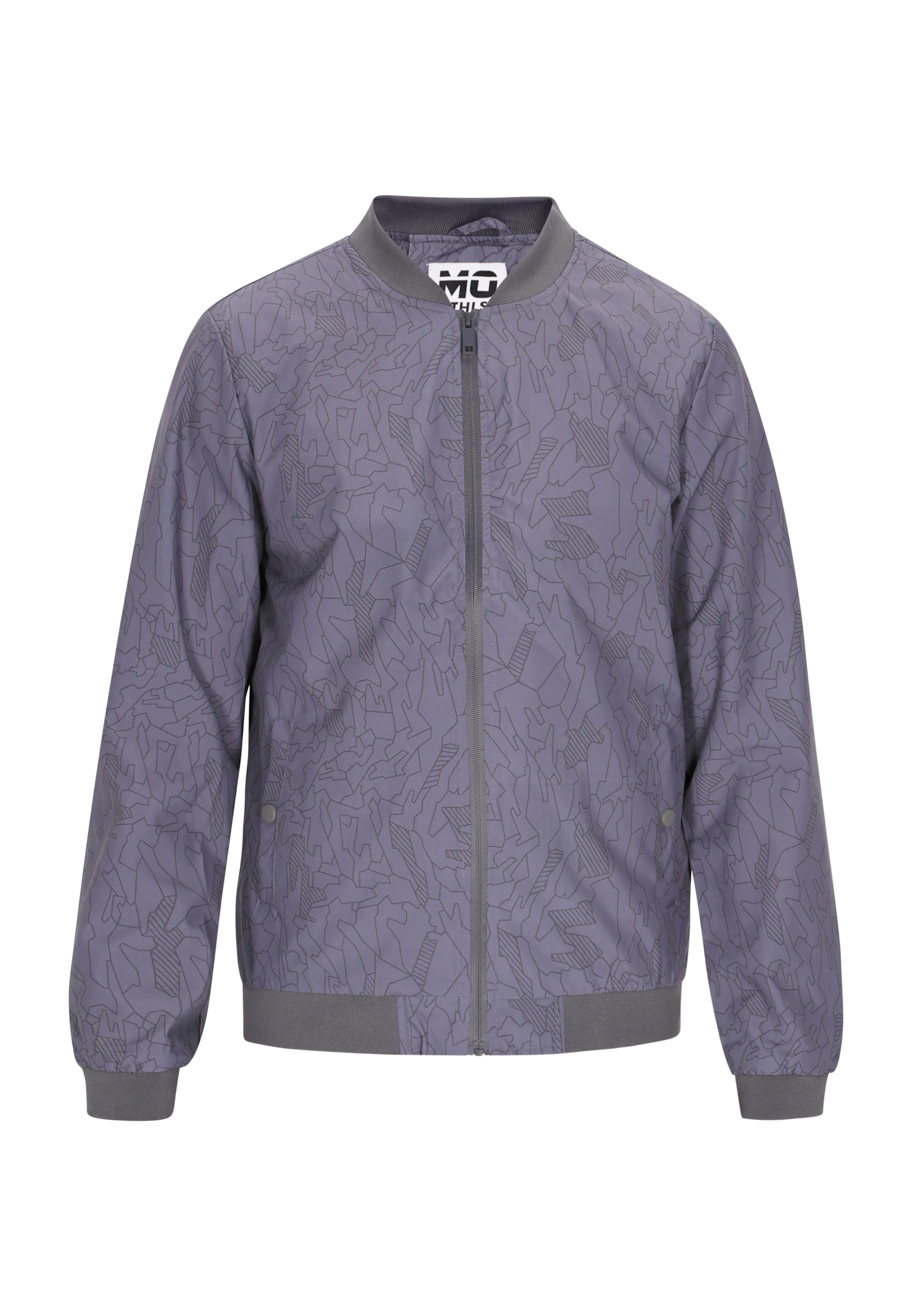 Mo ATHLSR Φθινοπωρινό και ανοιξιάτικο μπουφάν σε γκρι: μπροστά