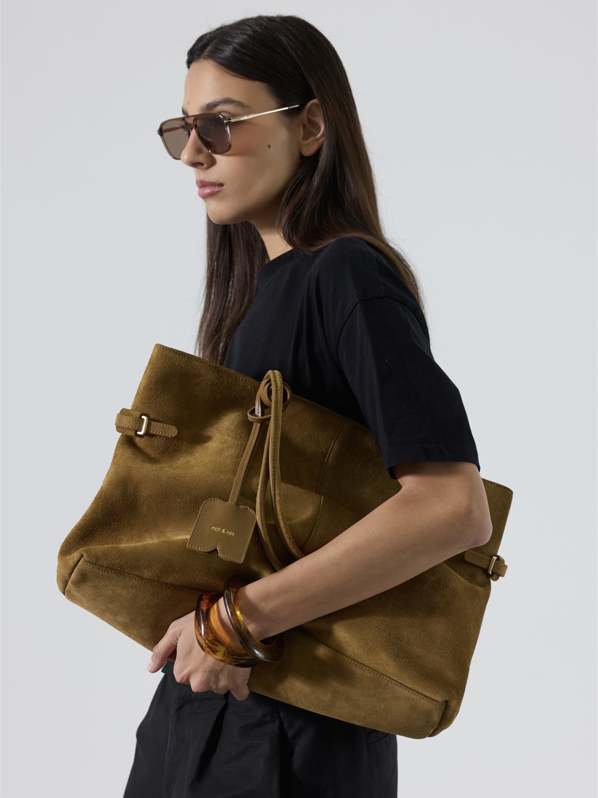 Nat&Nin Shopper 'Pablo' in Brown