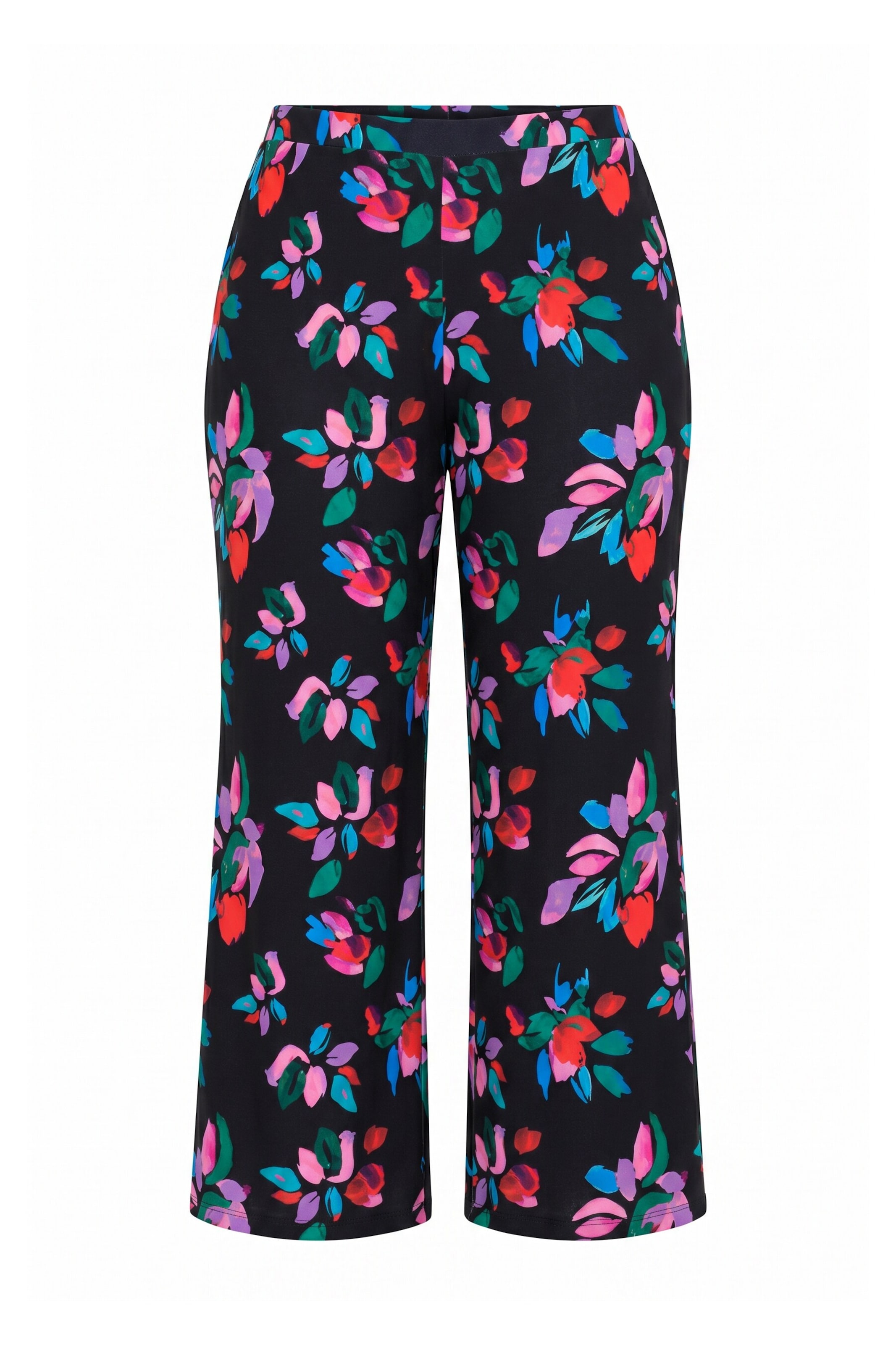 Ulla Popken Regular Broek in Zwart: voorkant