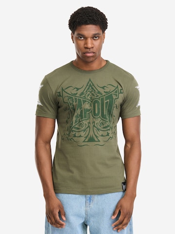 Tapout Bluser & t-shirts 'Ace of Spades' i grøn: forside