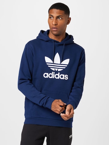 ADIDAS ORIGINALS Sweatshirt 'Adicolor Classics Trefoil' in Blau: predná strana