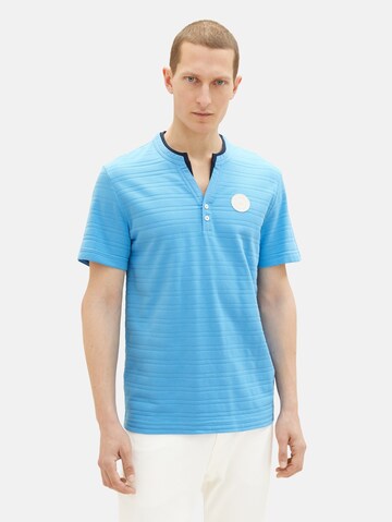 TOM TAILOR T-Shirt 'Serafino' in Blau: predná strana