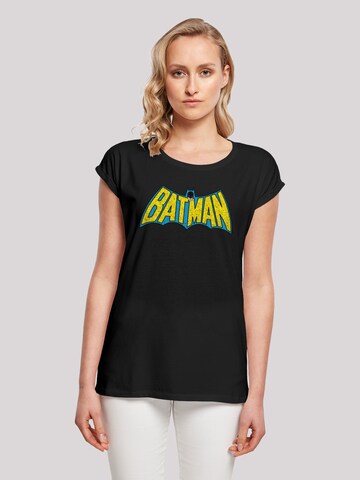 F4NT4STIC Shirt 'DC Comics Batman Crackle' in Black: front