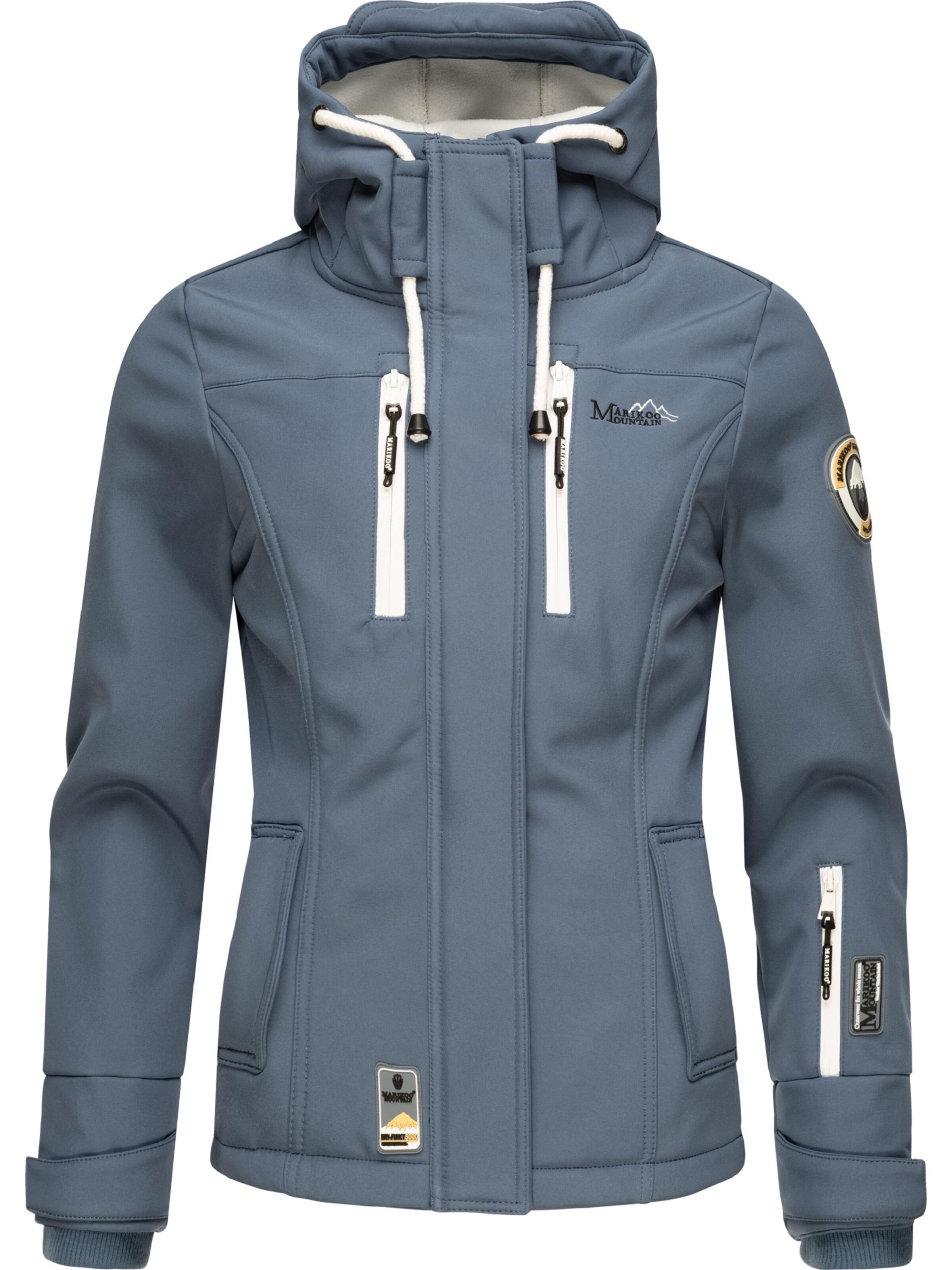 MARIKOO Functionele jas 'Kleinezicke' in Blauw: voorkant