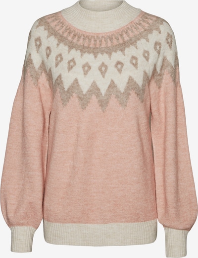 VERO MODA Sweter 'SIMONE' w kolorze beżowy / różany / białym, Podgląd produktu