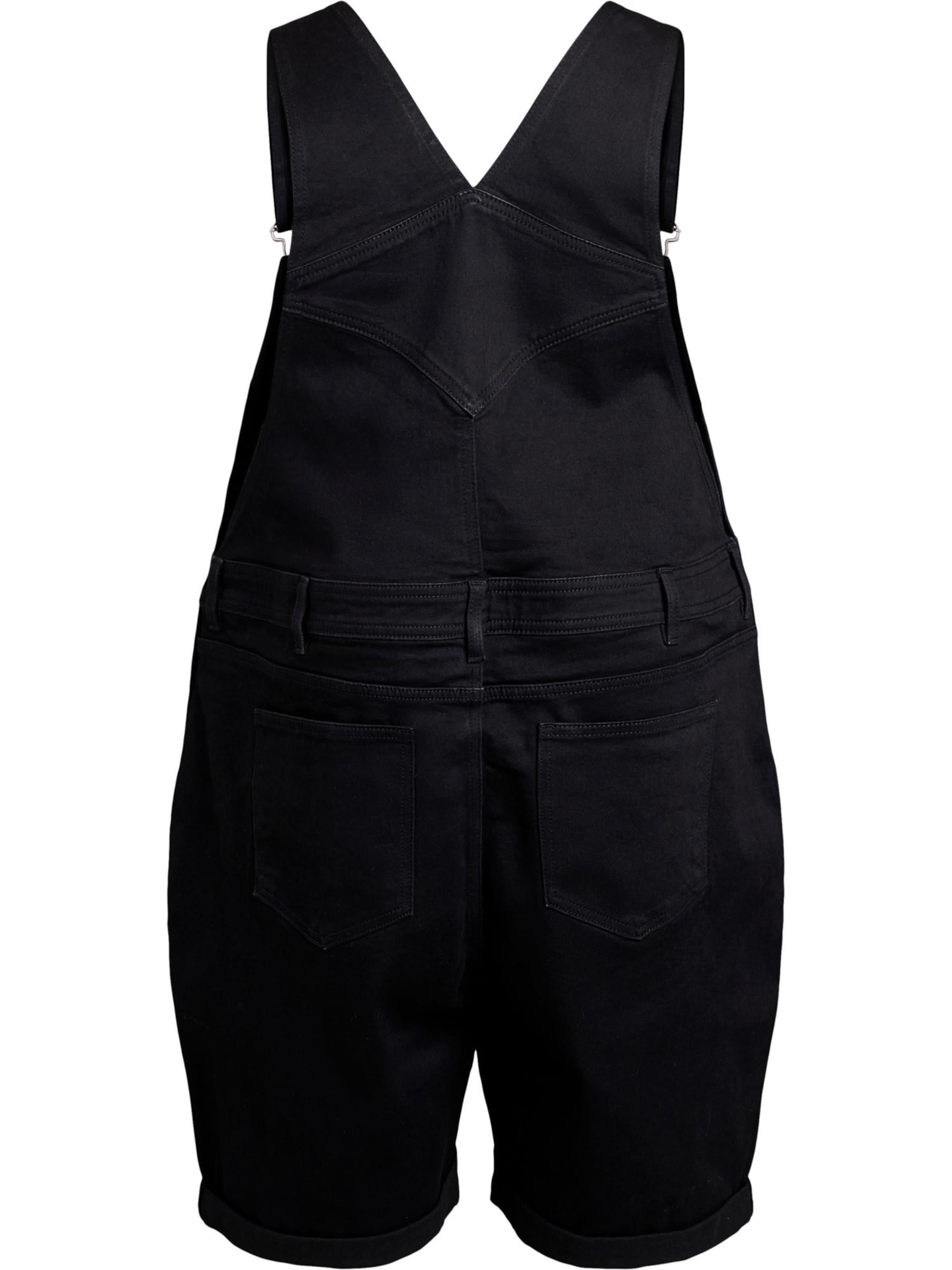 Zizzi Regular Dungarees in Black