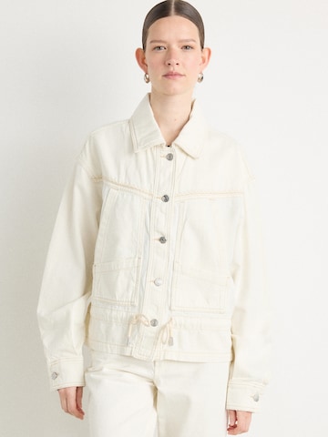 BOSS Orange Between-season jacket in Beige: front