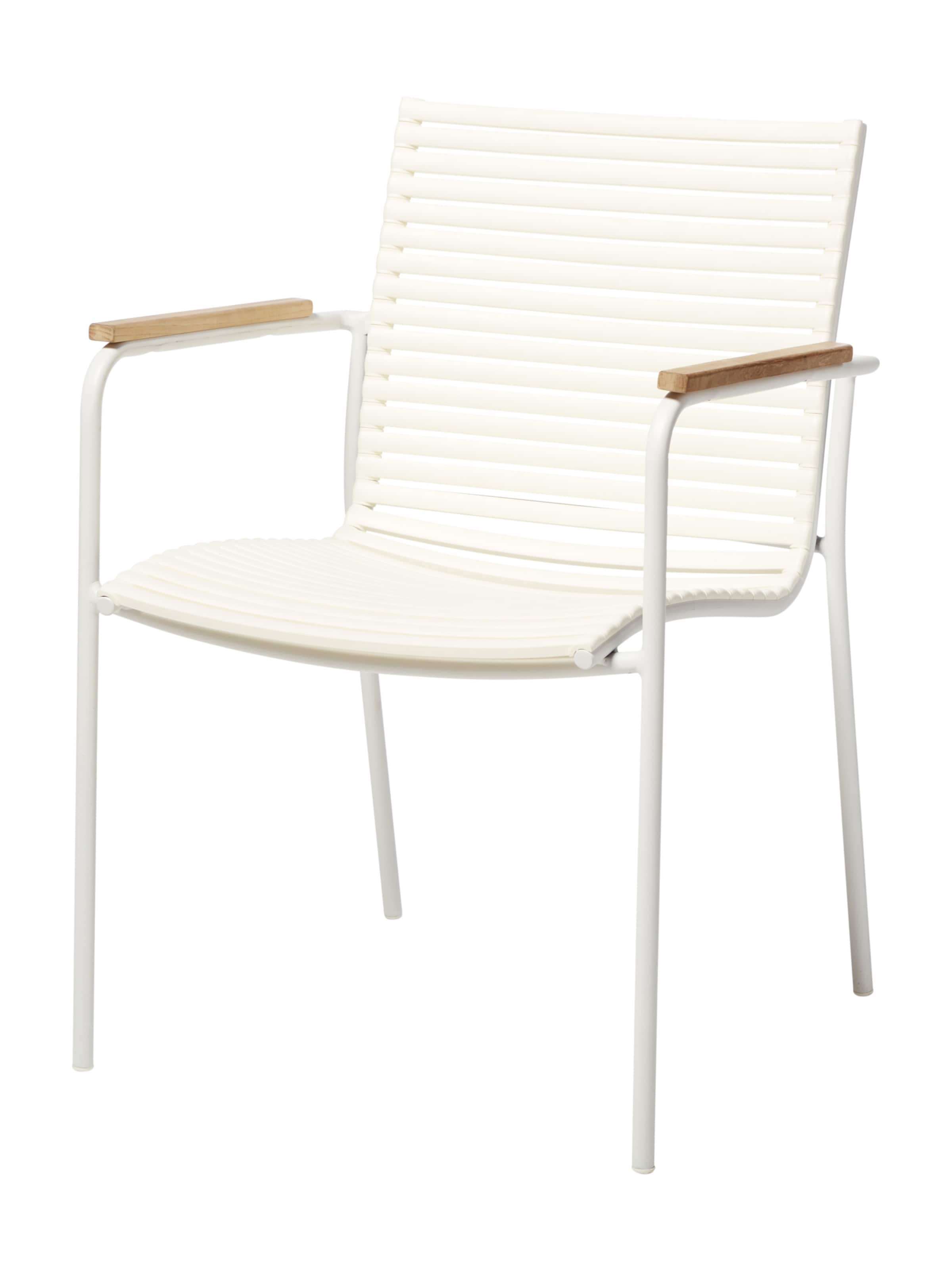 cinas Gartenhocker 'Mood' in Weiß: Vorderseite