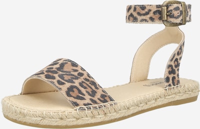 Sandalai 'NIMES' iš espadrij l´originale, spalva – tamsiai ruda / kapučino spalva / juoda, Prekių apžvalga