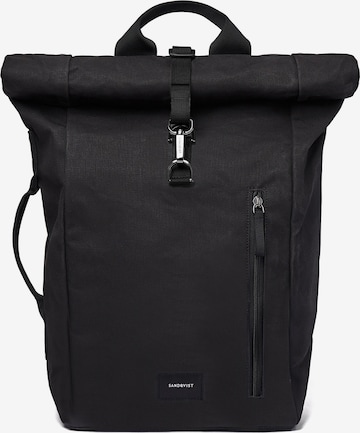 SANDQVIST Backpack 'DANTE' in Black: front