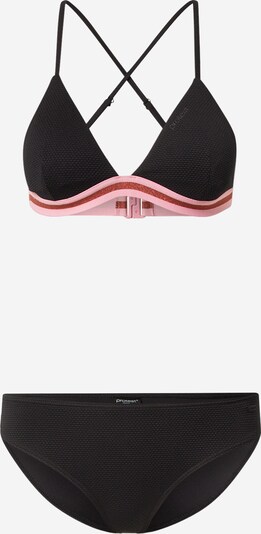 PROTEST Bikini de sport 'ILONA' en rose / rouge chiné / noir, Vue avec produit