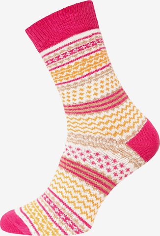 HomeOfSocks Socks 'HOS905' in Pink: front
