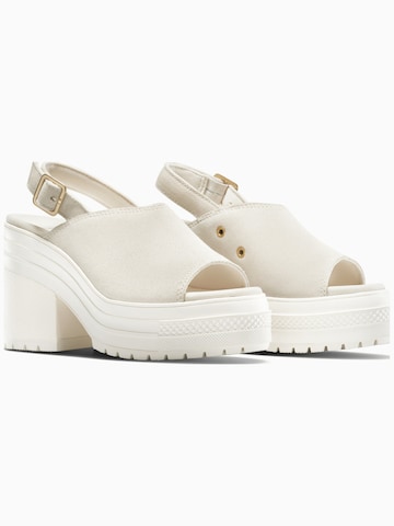 CONVERSE - Sandalias 'Converse Chuck 70 De Luxe Heel Mule' en beige