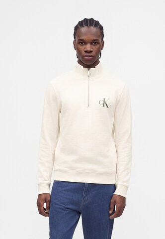 Calvin Klein Jeans - Sudadera en blanco: frente