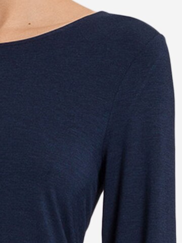Hanro Pyjama 'Natural Elegance'‌‌‌‌‌‌‌ in Blau