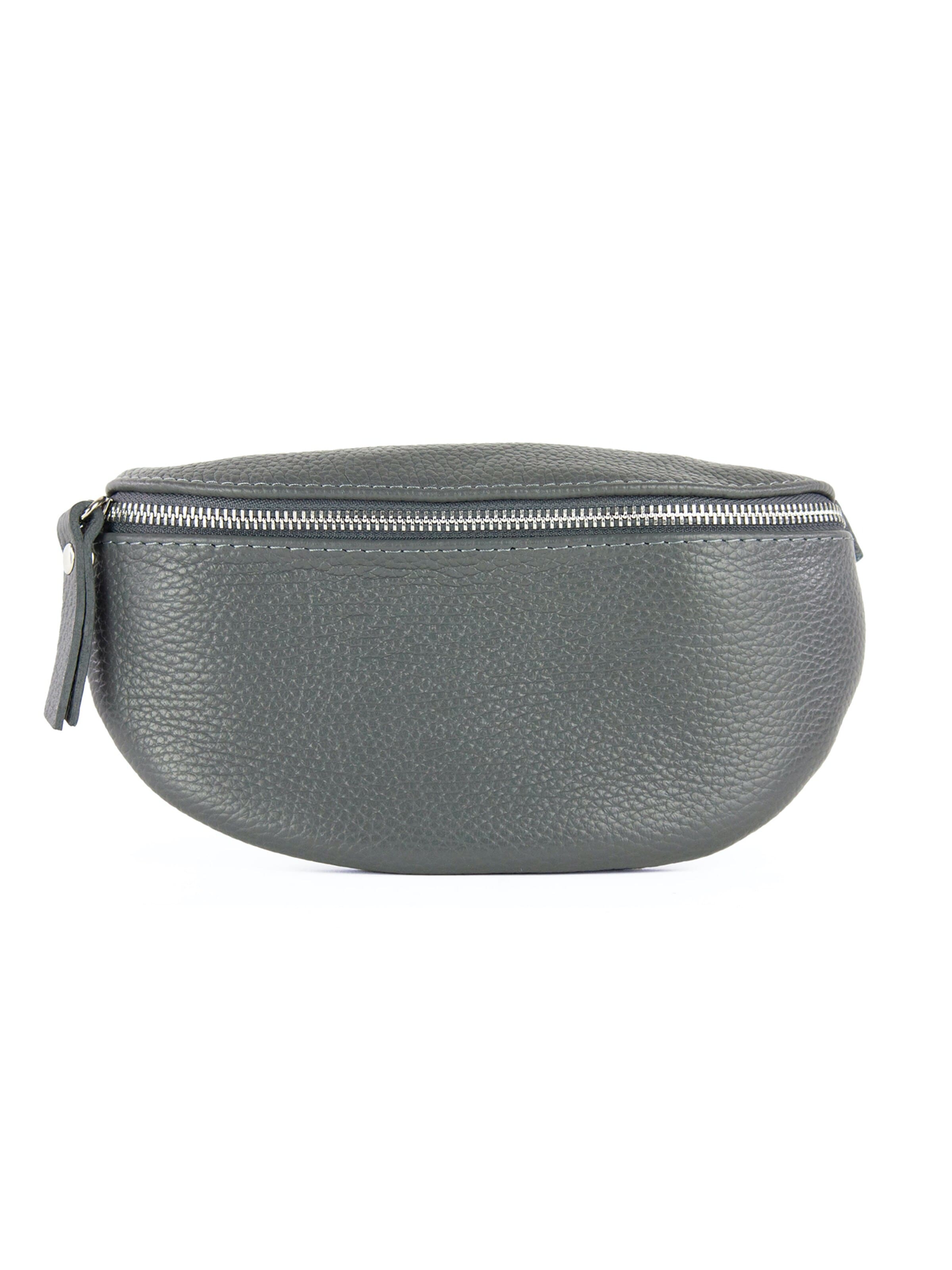 lePelou Gürteltasche 'TONI small'‌‌‌‌ in Grau: Vorderseite
