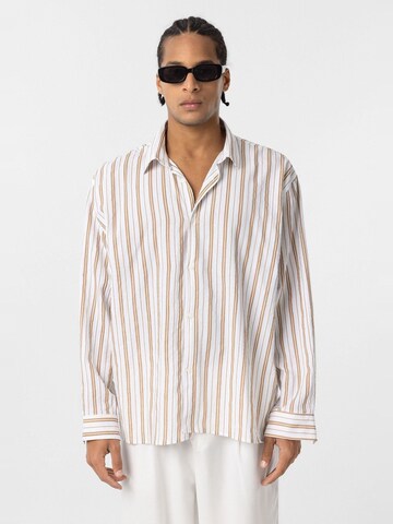 Fit confort Chemise 'Cherlin' Dandalo en beige : devant