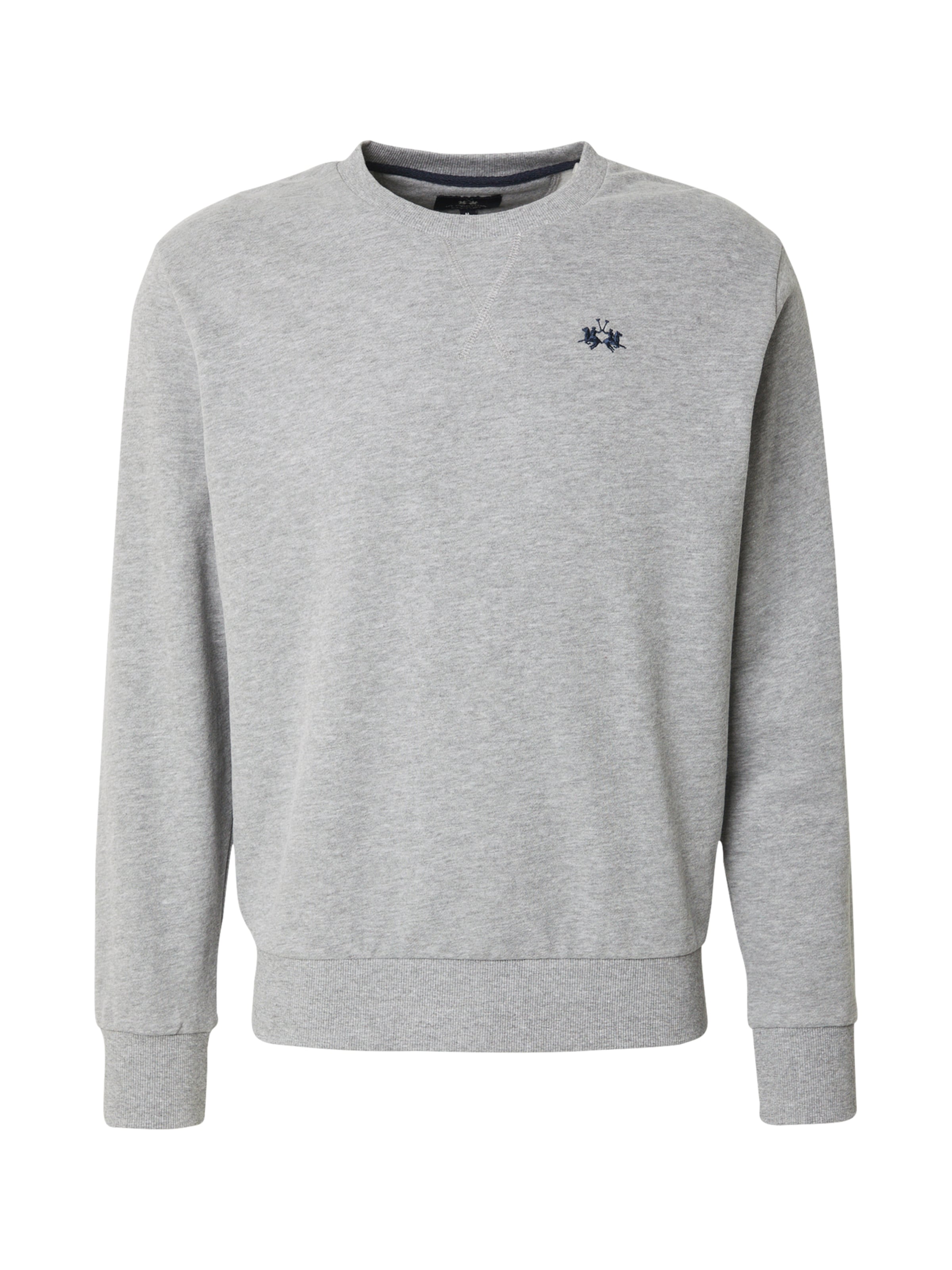 La Martina - Sudadera en gris: frente