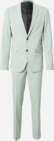 Lindbergh Slimfit Puku värissä vihreä: etupuoli