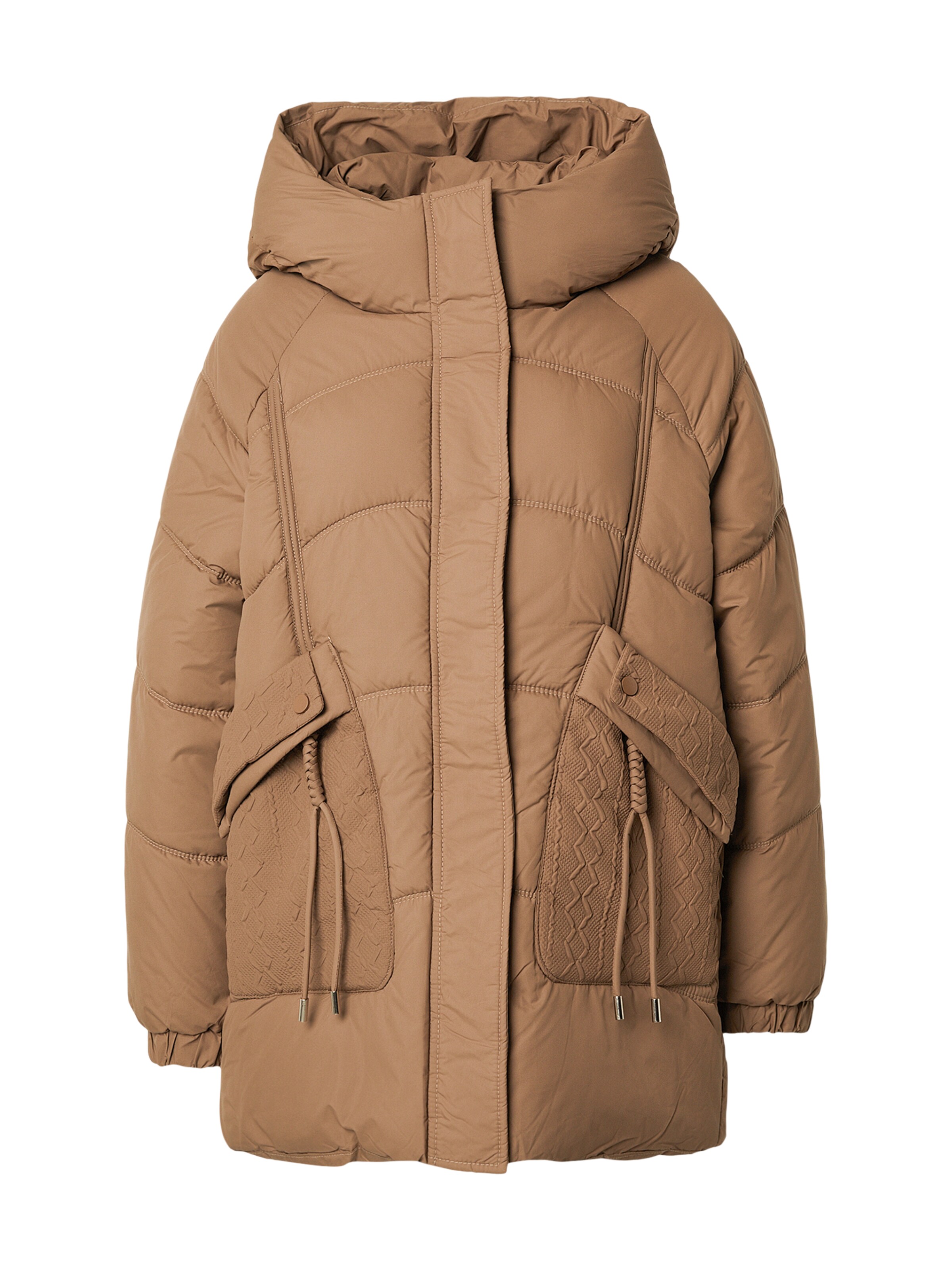 alife & kickin Zimska jakna 'GlorianaAK' | rjava barva: sprednja stran