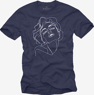MAKAYA Shirt in Blau: Vorderseite