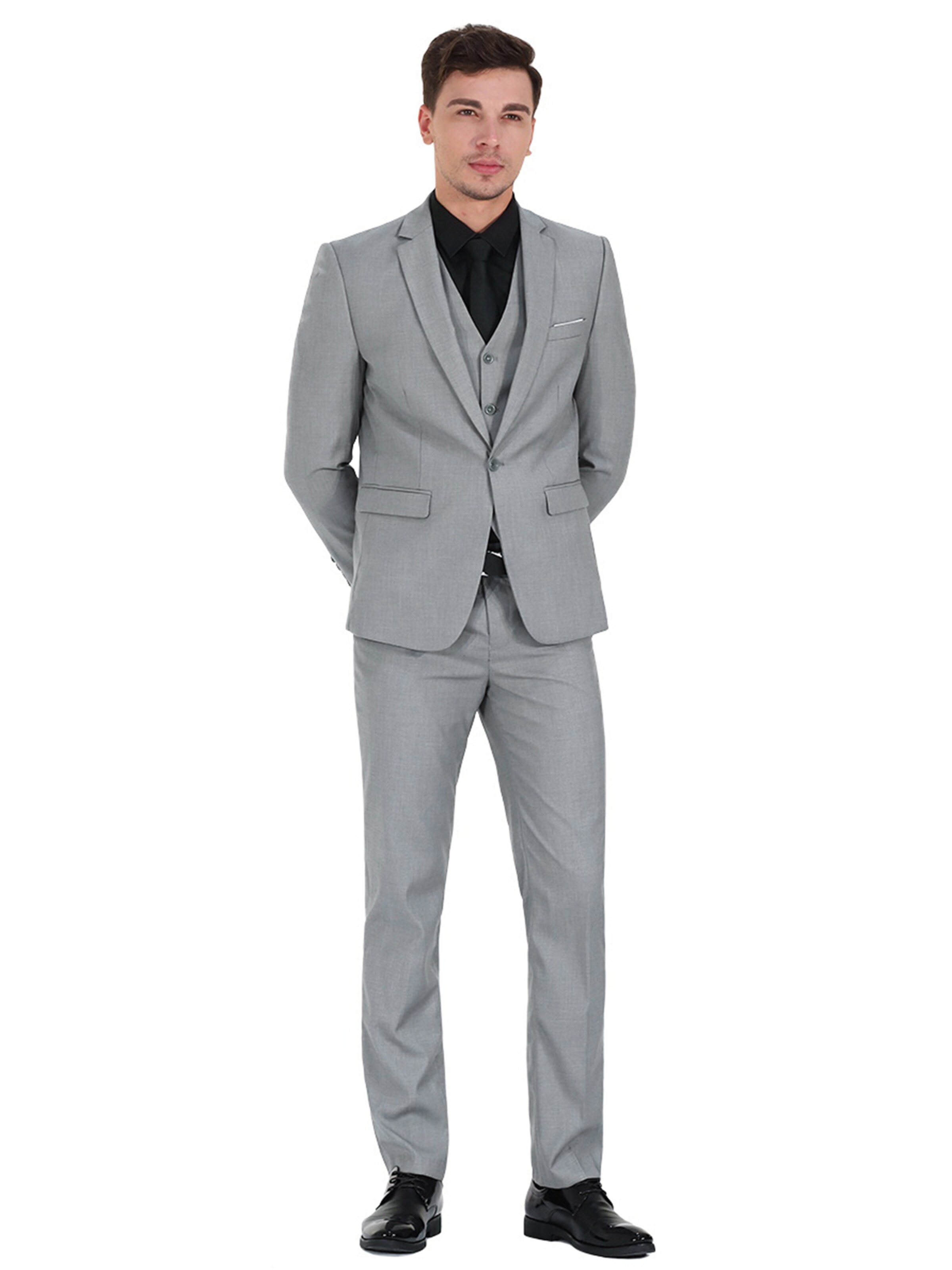 Youthup Slim fit Suit in Grey