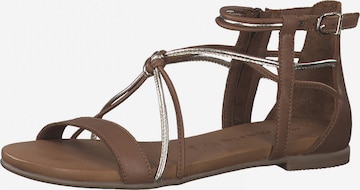 TAMARIS Sandaler med rem i brun: forside
