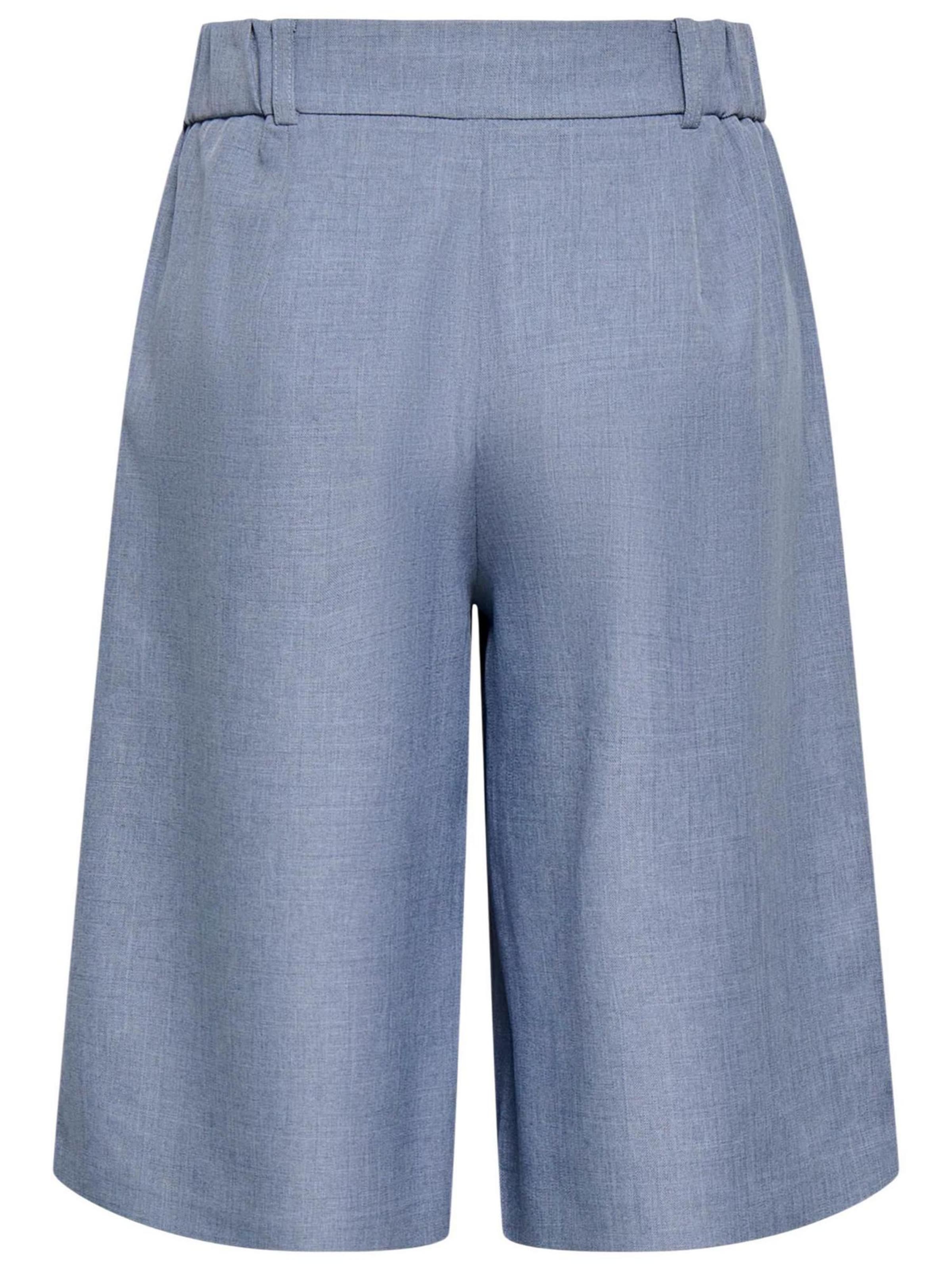 Wide leg Pantaloni con pieghe 'Onllinda Hw Mel Long Shorts Tlr Noos 15351444' di ONLY in blu