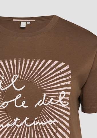 T-shirt QS en marron