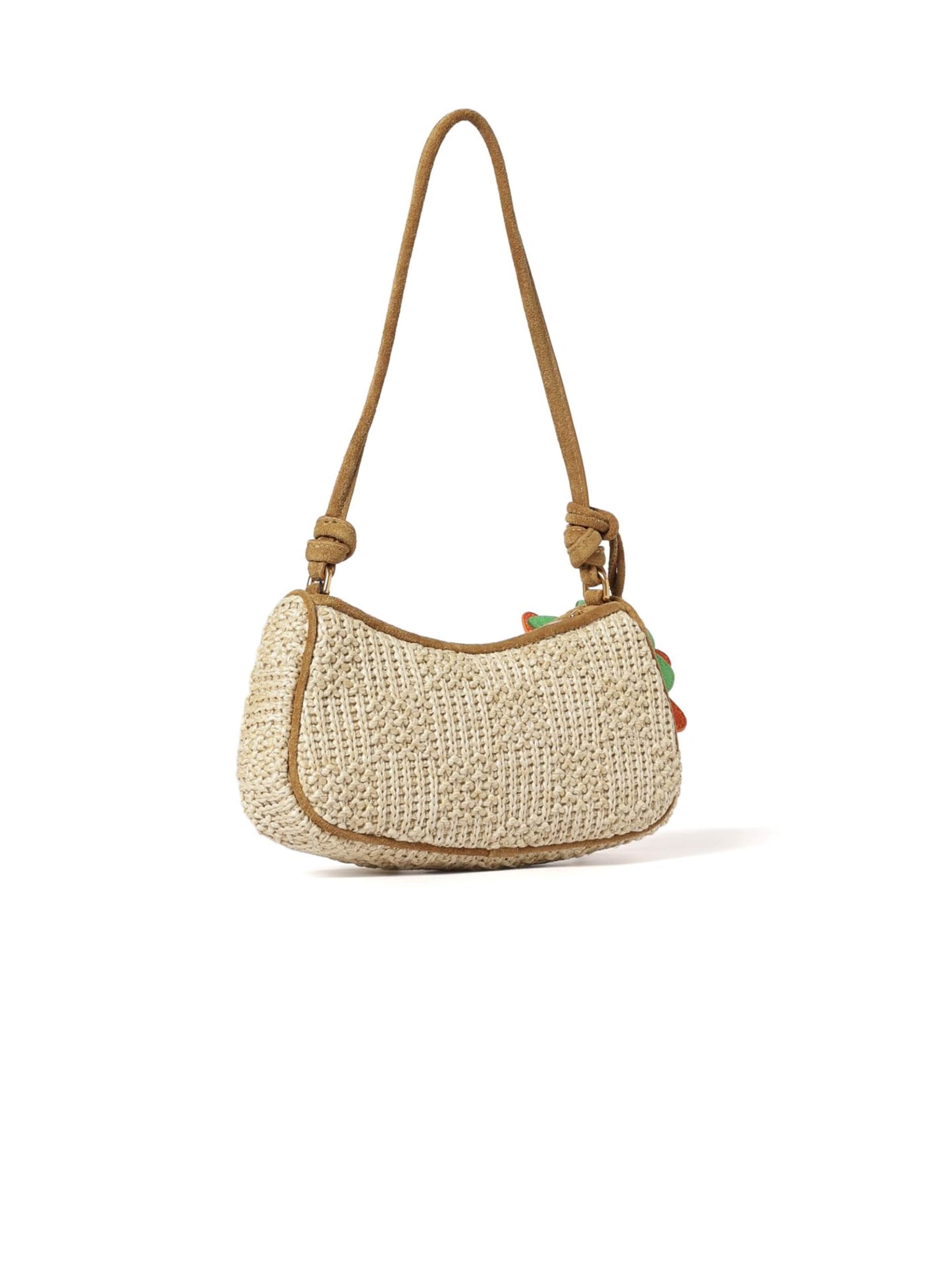 Marc Jacobs Handtas 'Summer Woven Charm 27x12x5 cm' in Beige