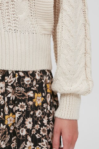 b.young Strickpullover 'BYOTINKA CABLE JUMPER' in Beige